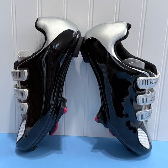 Unisex Mountain Road Bike Cycling Shoes Black and Silver  Size 41 main image 15